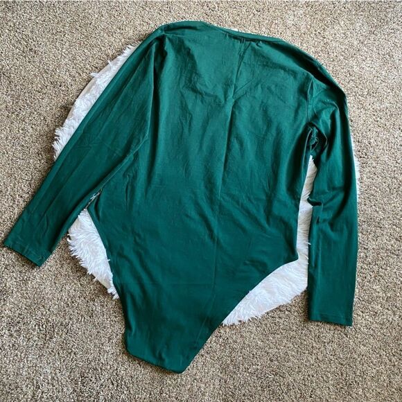 Fashion Nova Bodysuit Green One Piece Womens Size 3X New No Tag - Picture 2 of 7